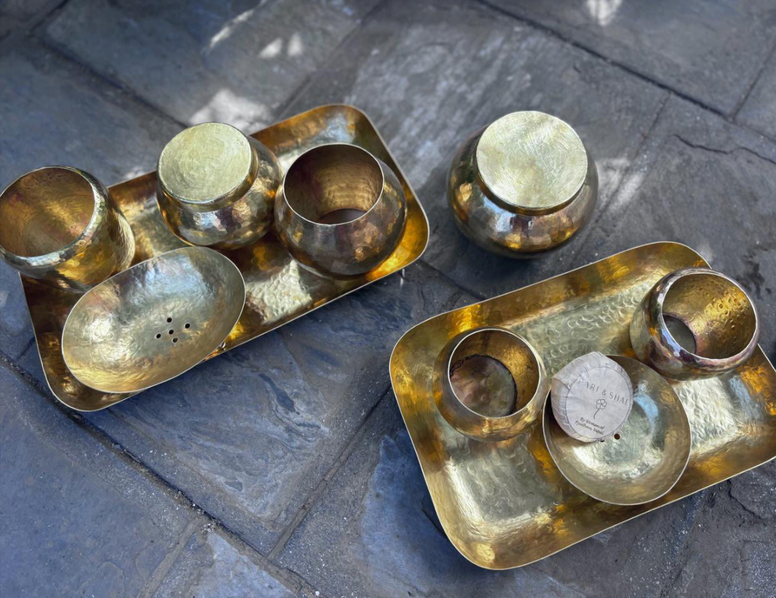Brass Countertop Set
