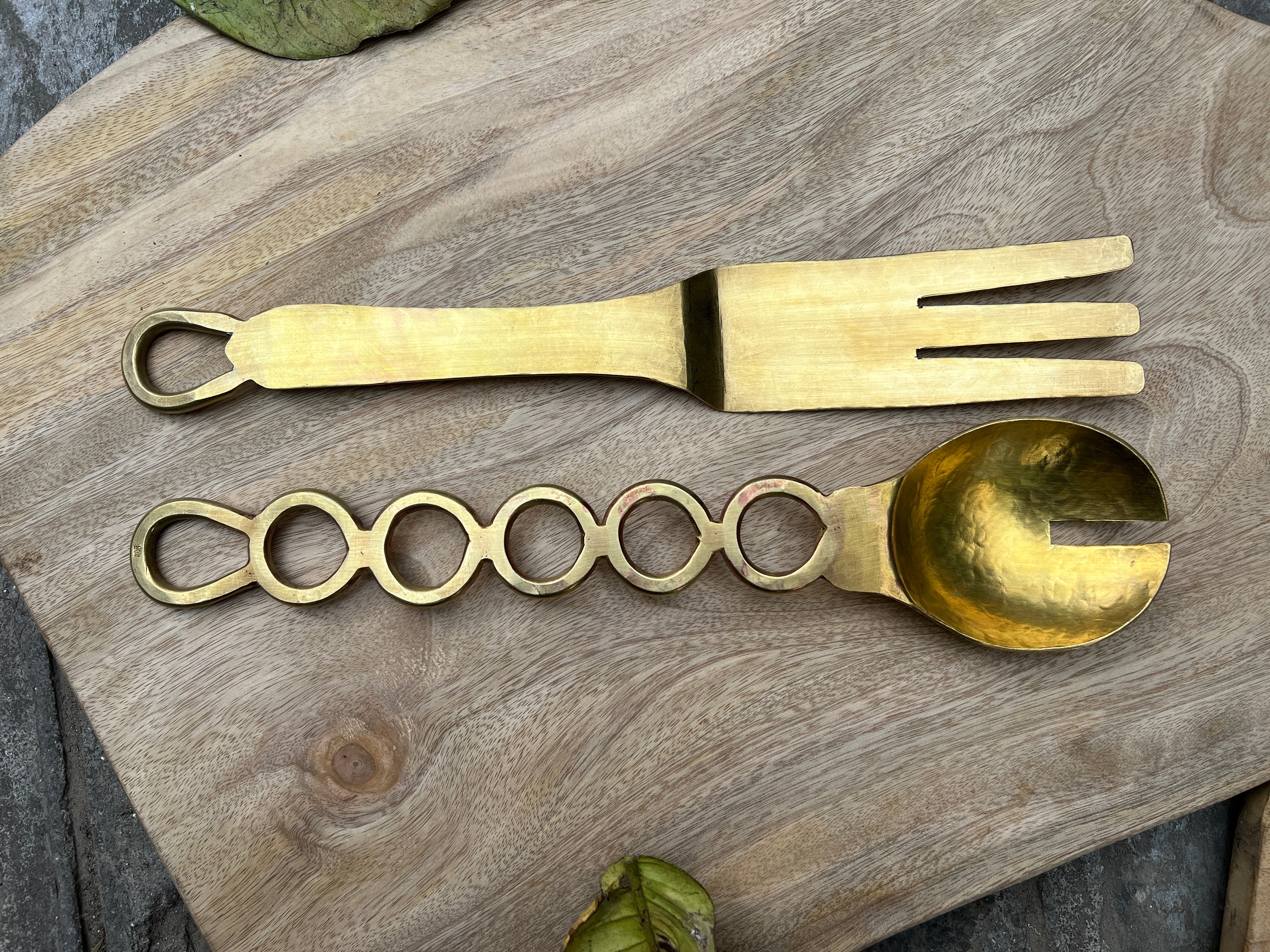 Brass Serveware Set | Hosta