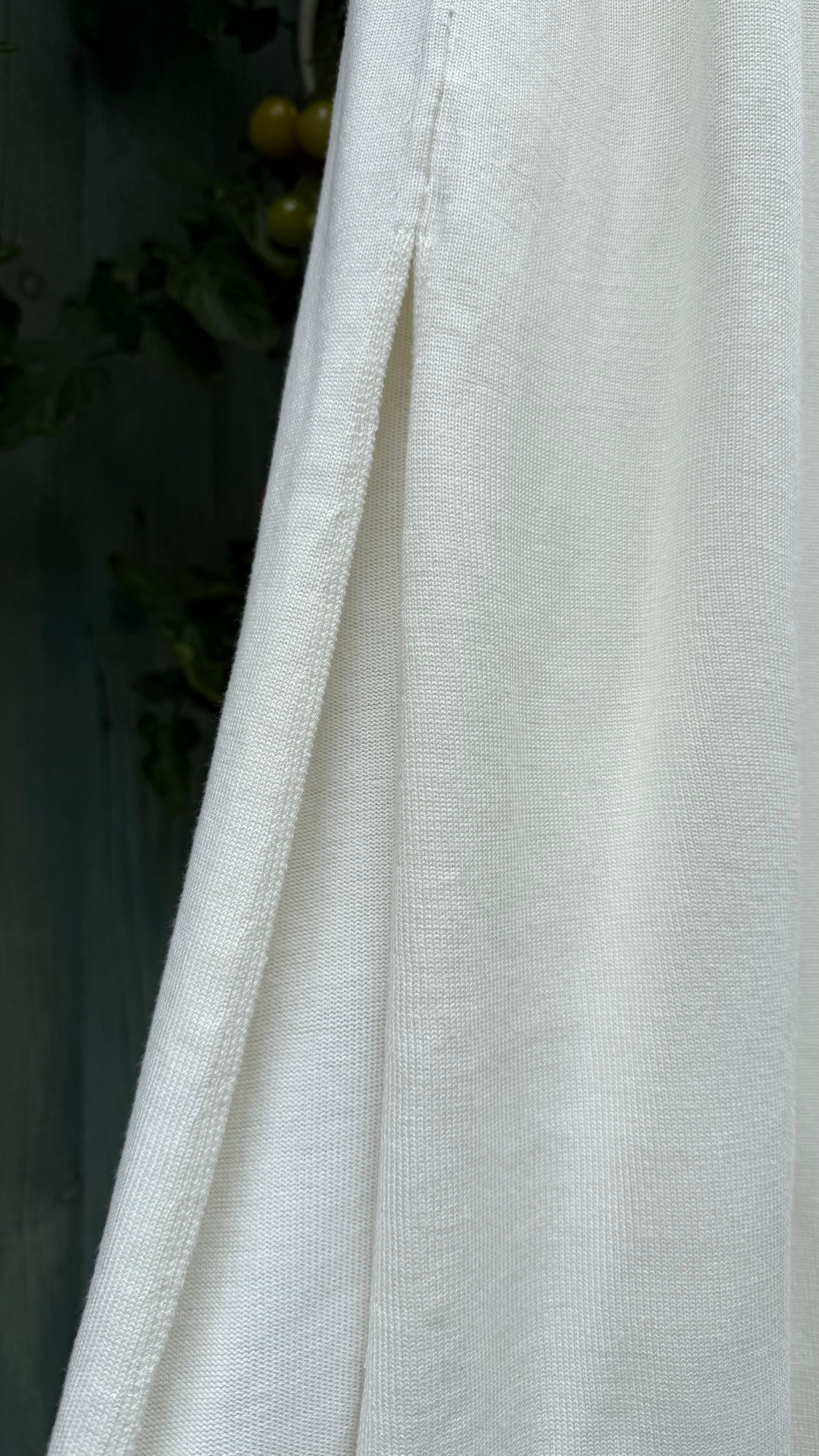 Handknit Bamboo Midi Strap Dress | Undyed