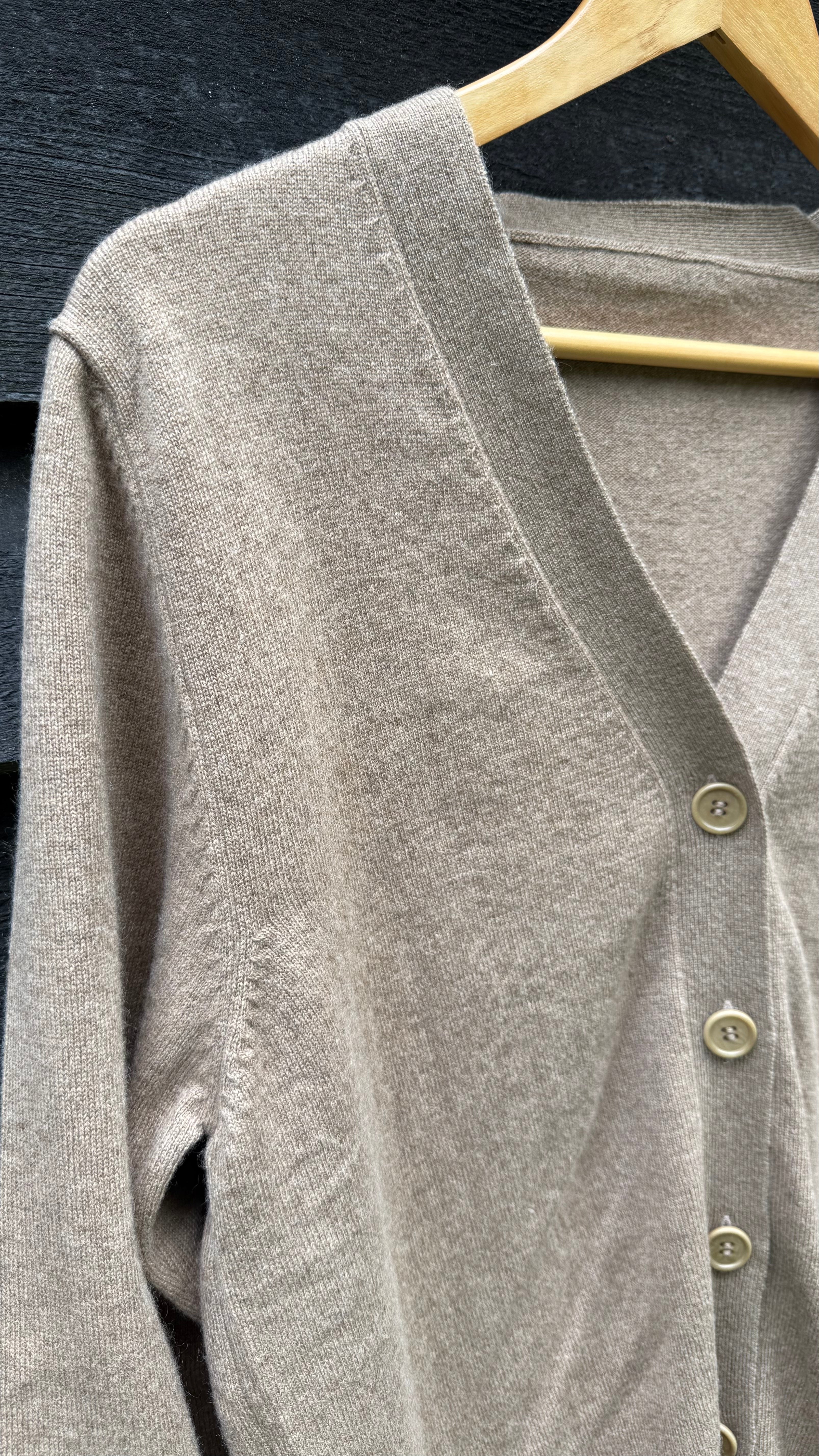 Botanically-Dyed Handknit Cashmere Cardigan | Calendula