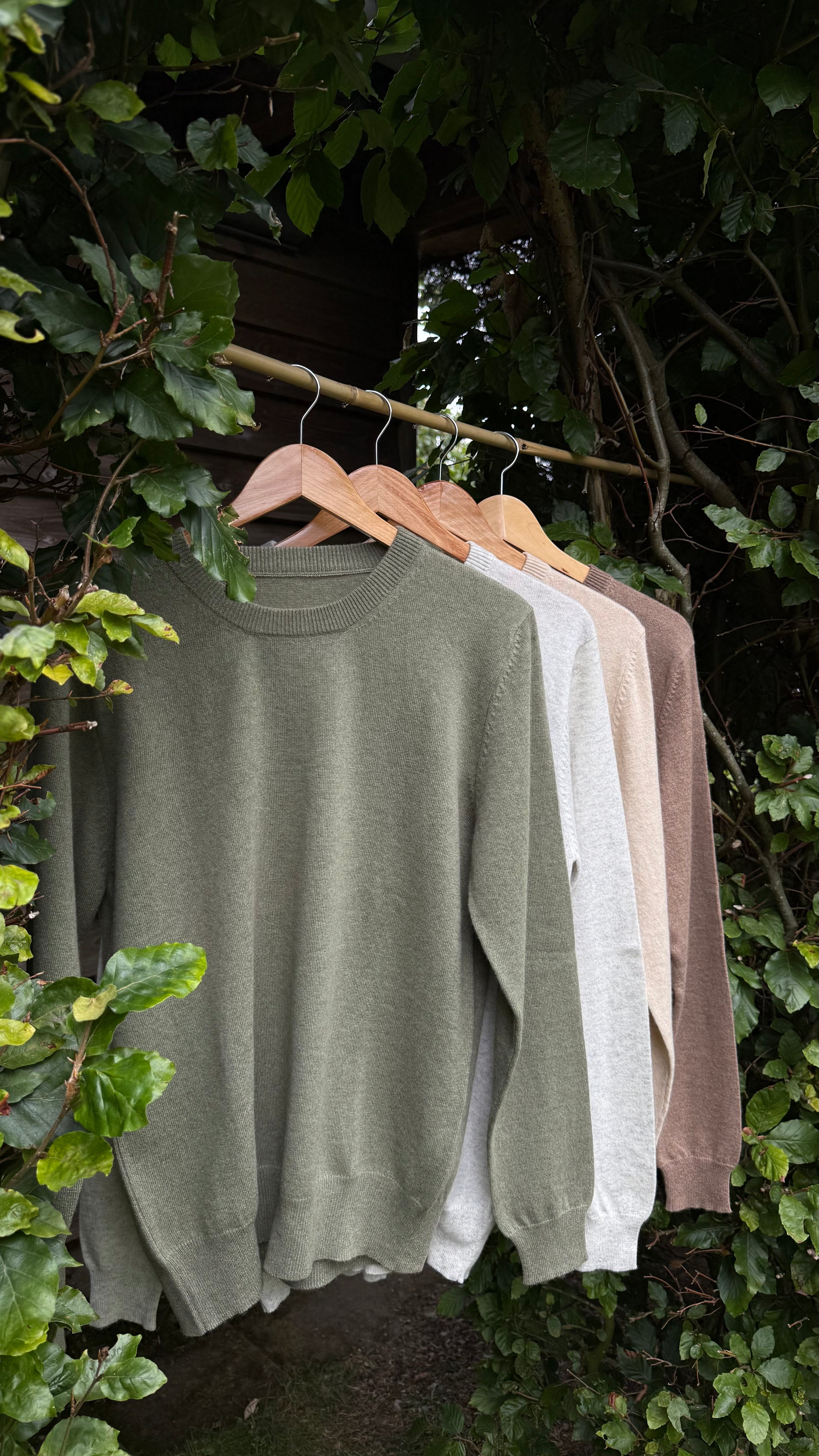 Botanically-Dyed Handknit Cashmere Crewneck Sweater | Calendula