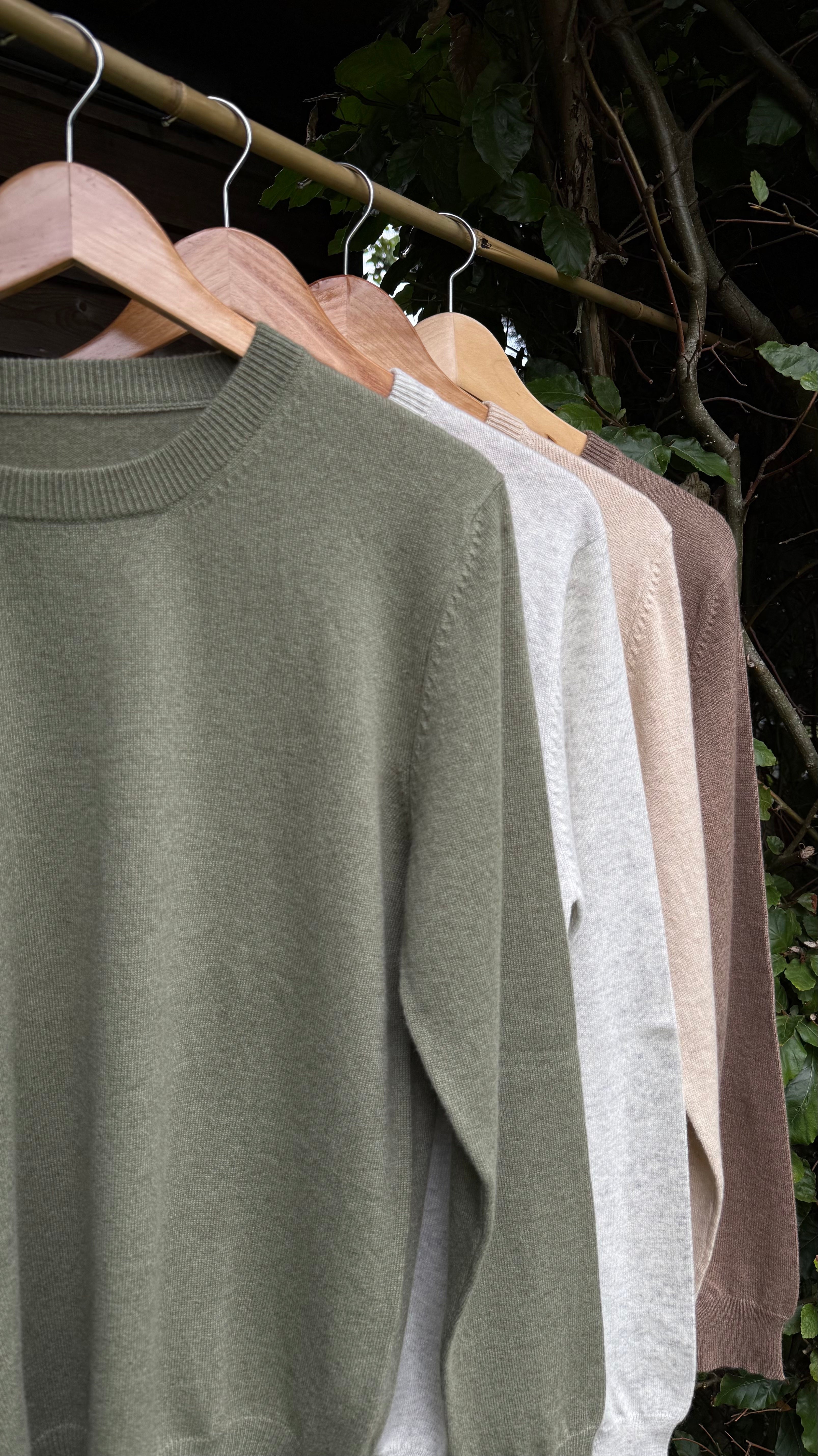 Botanically-Dyed Handknit Cashmere Crewneck Sweater | Calendula