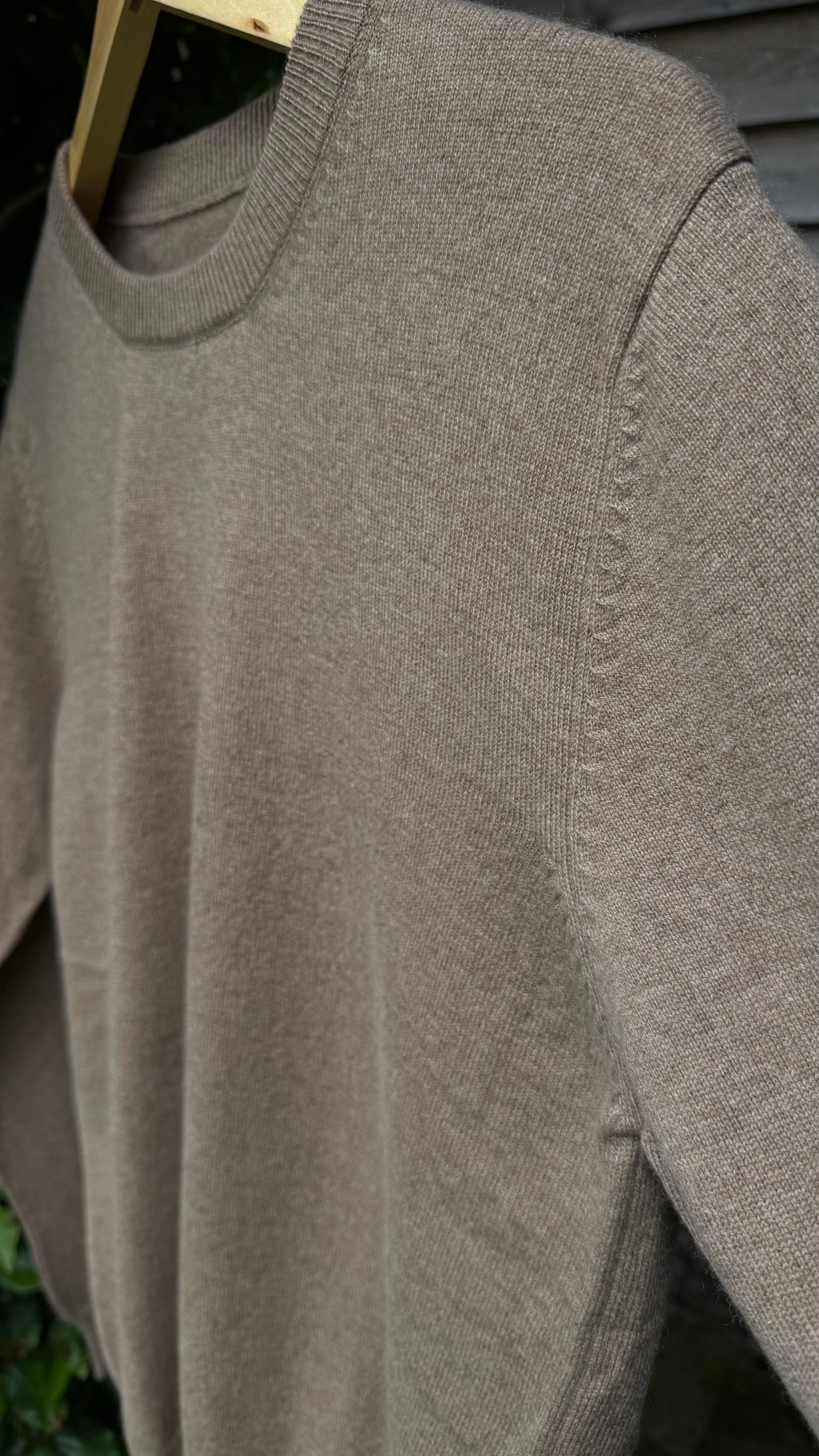 Botanically-Dyed Handknit Cashmere Crewneck Sweater | Calendula