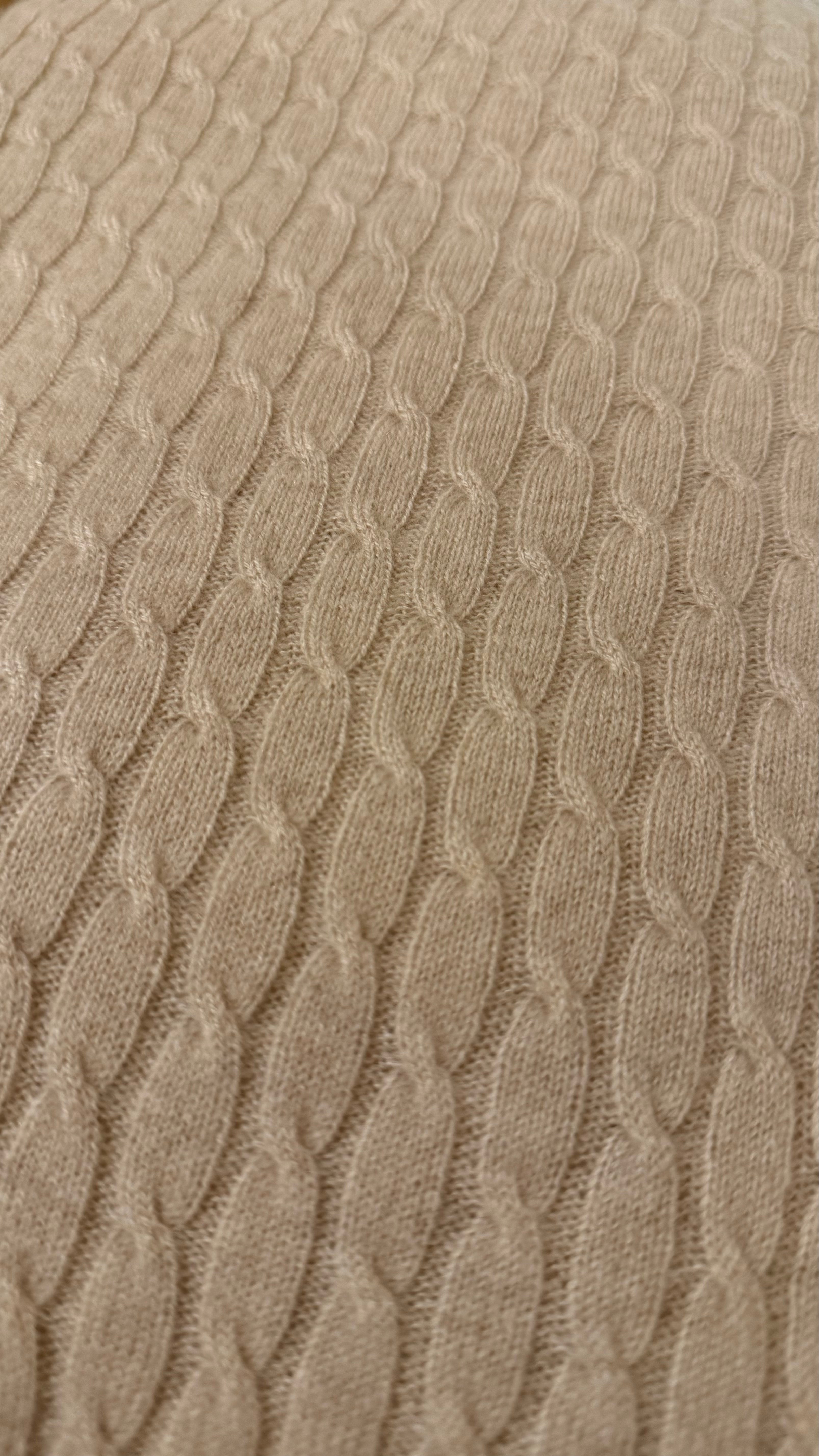 Handloomed Cashmere Blanket | Undyed