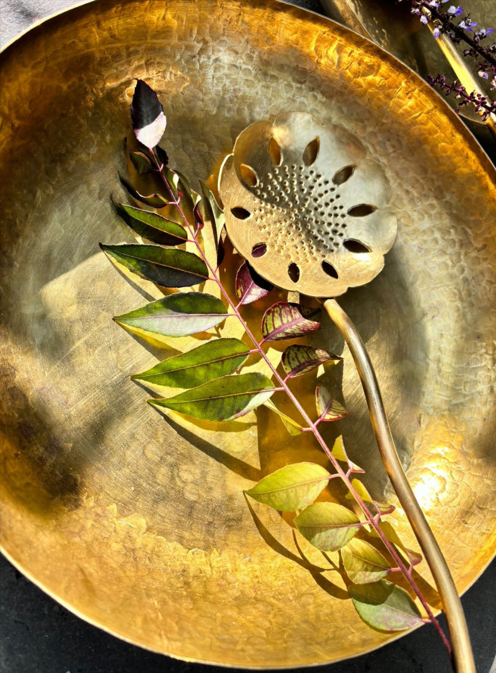 Brass Serveware Set | Seva