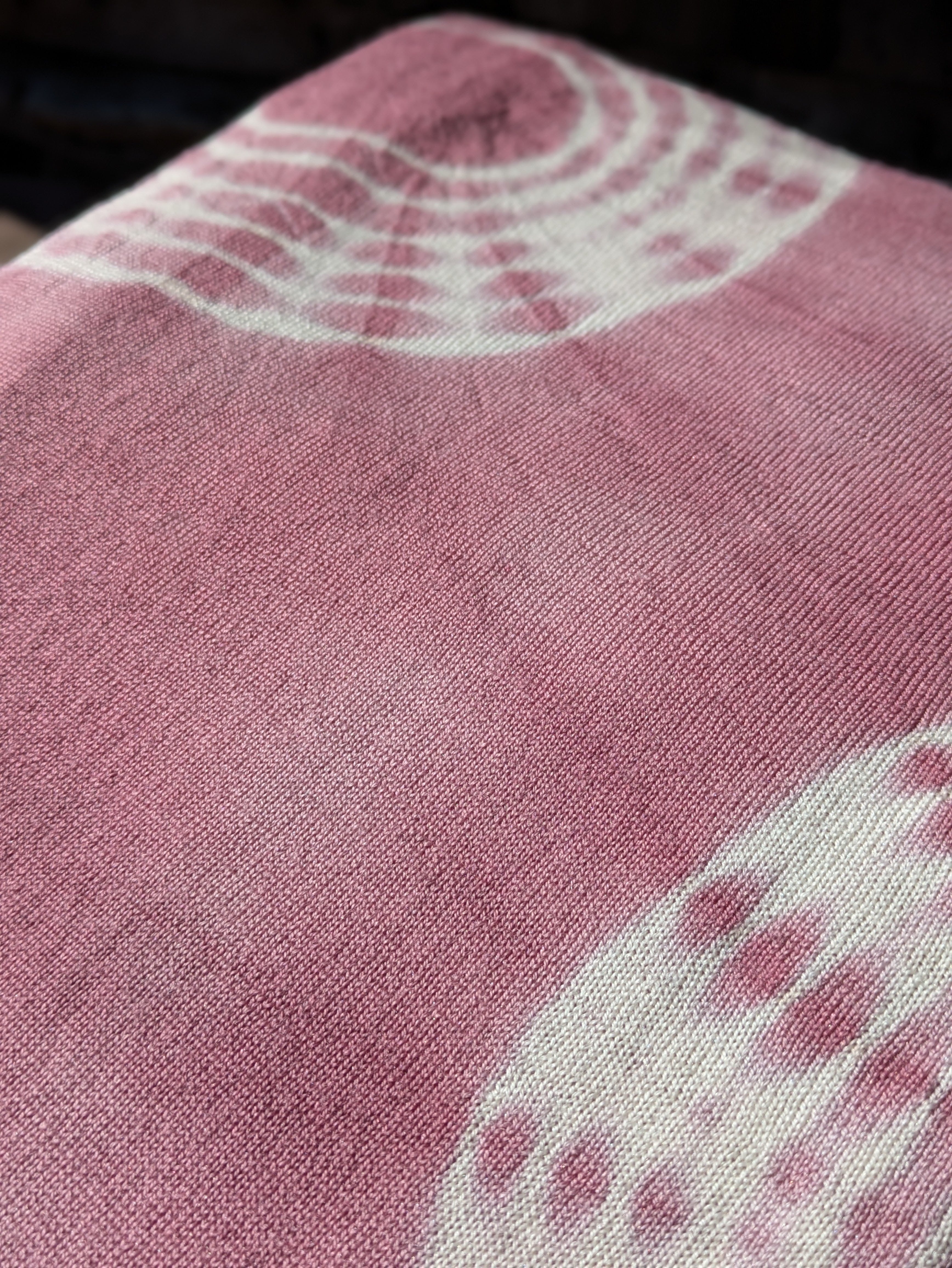 Merino Wool Blanket | Rose Shibori