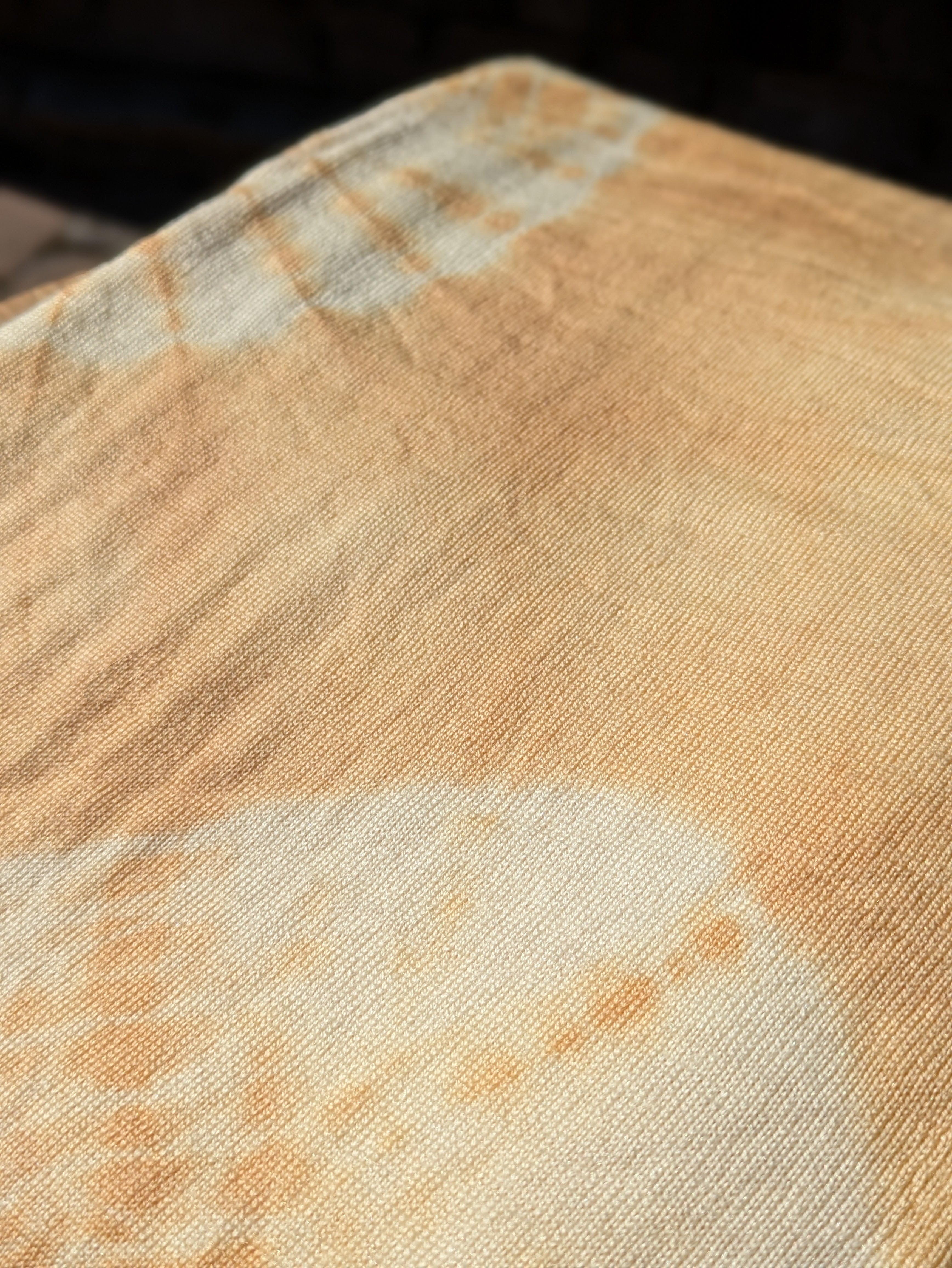 Merino Wool Blanket | Gold Shibori