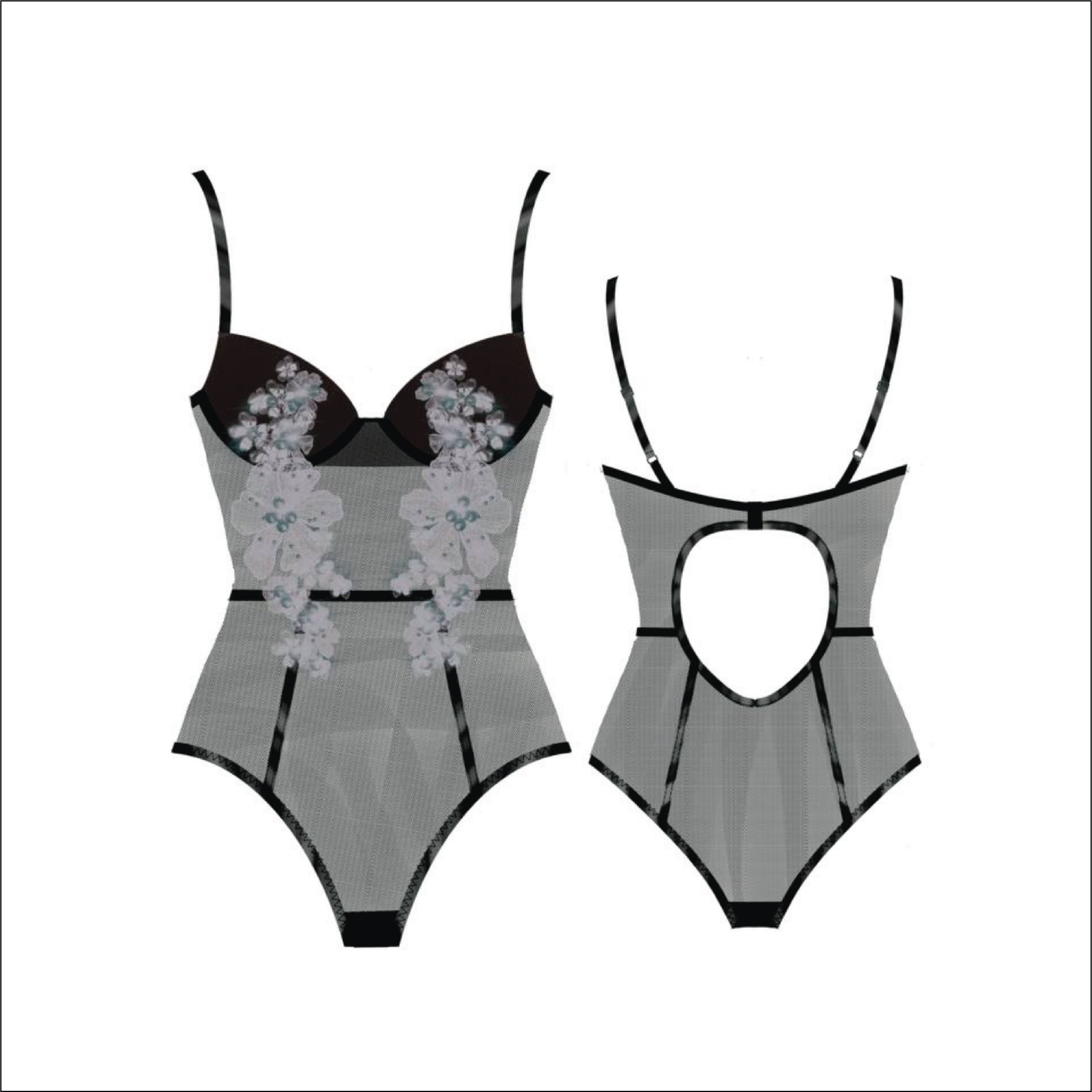 Evian Bespoke Lace Bodysuit