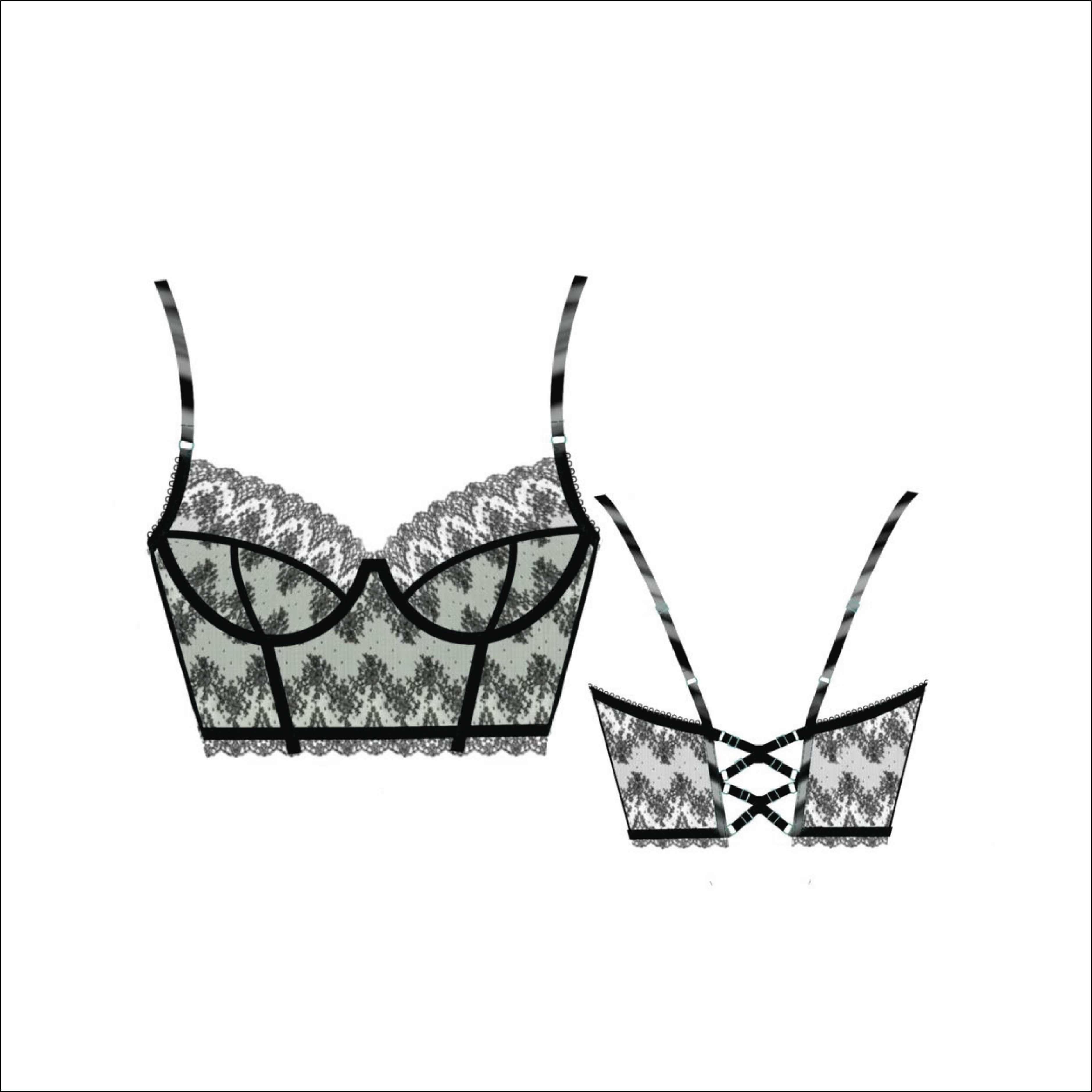 Isla Mujeres Bespoke Lace Corset