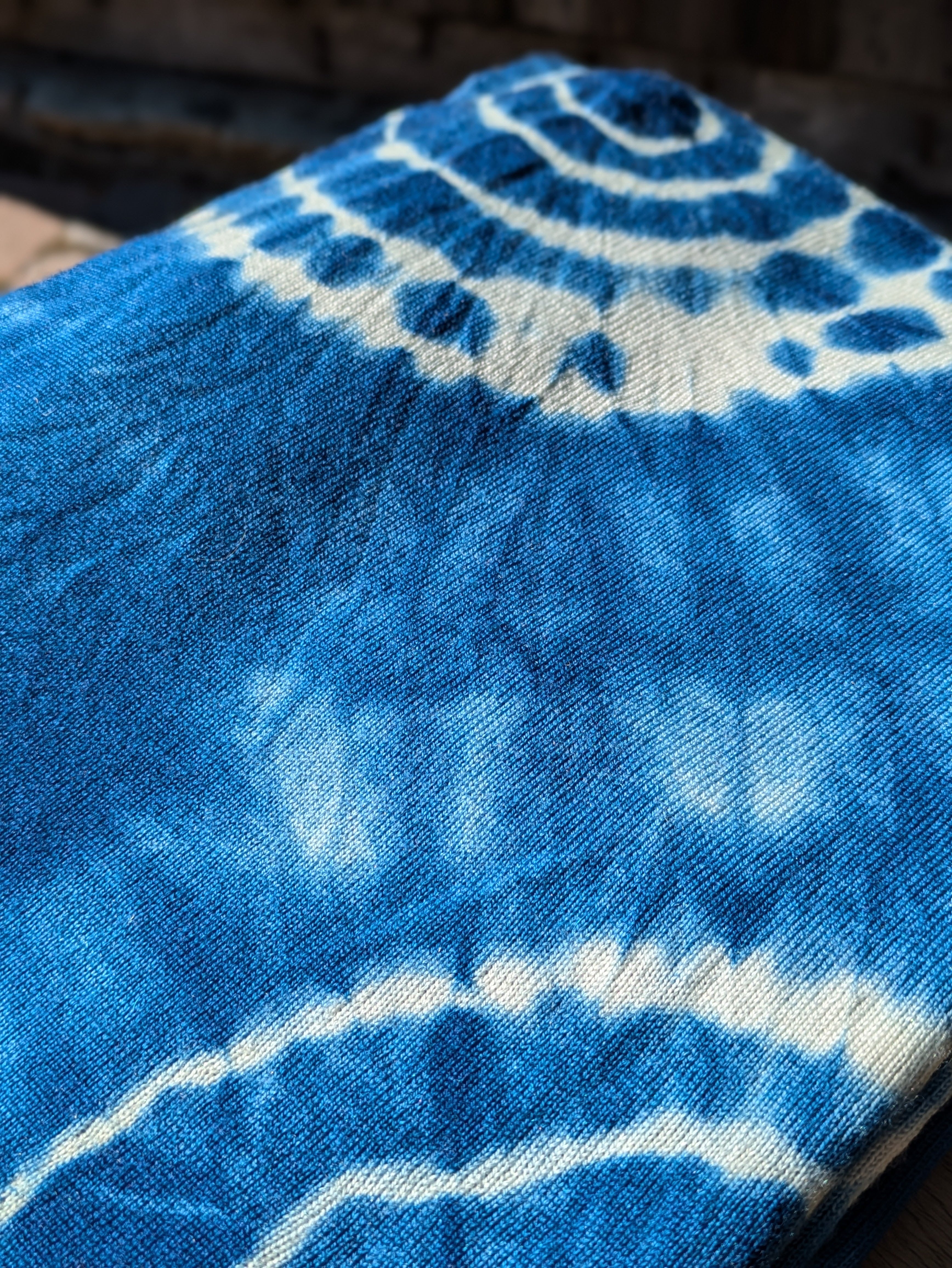 Merino Wool Blanket | Indigo Shibori