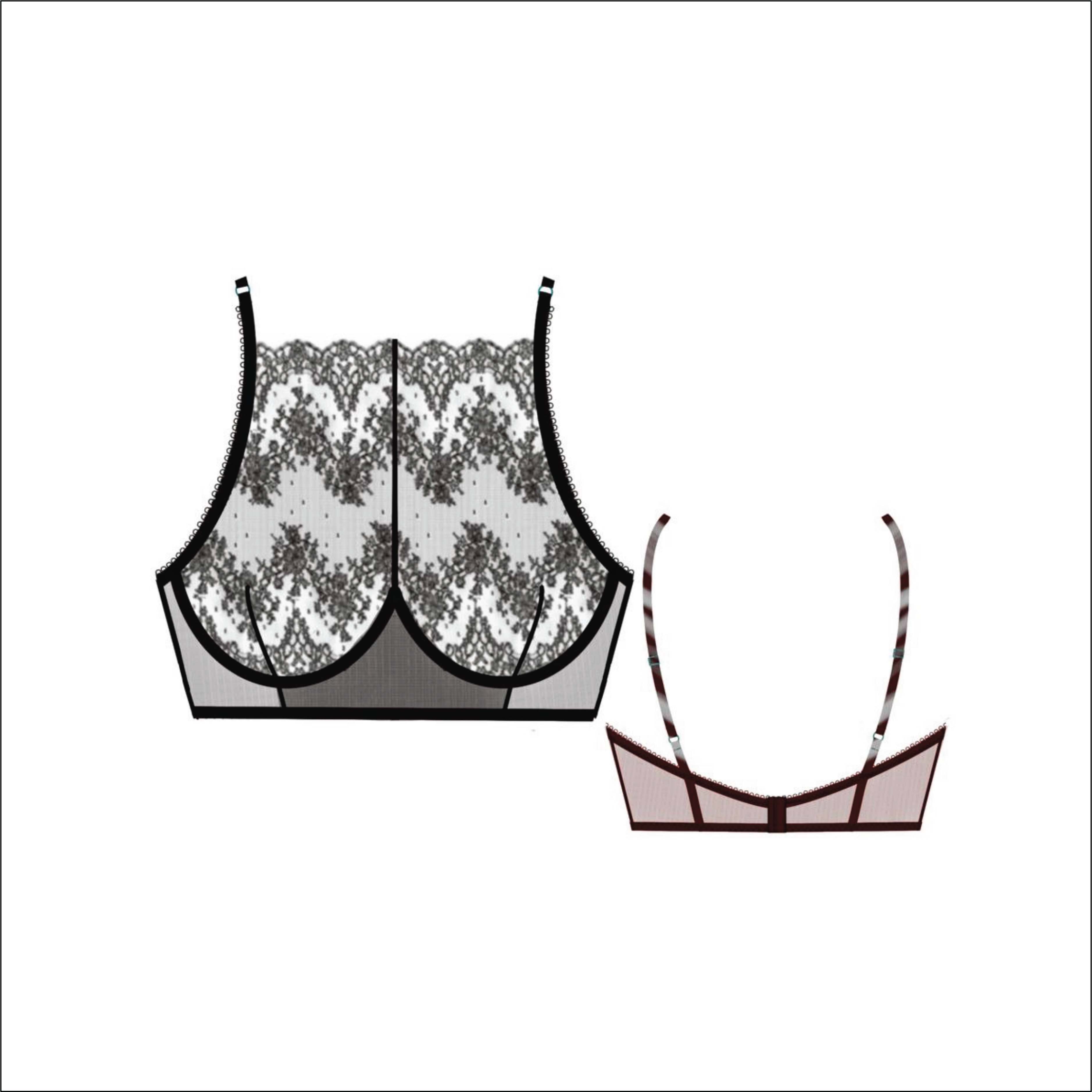 Elodie Bespoke Lace Bralette