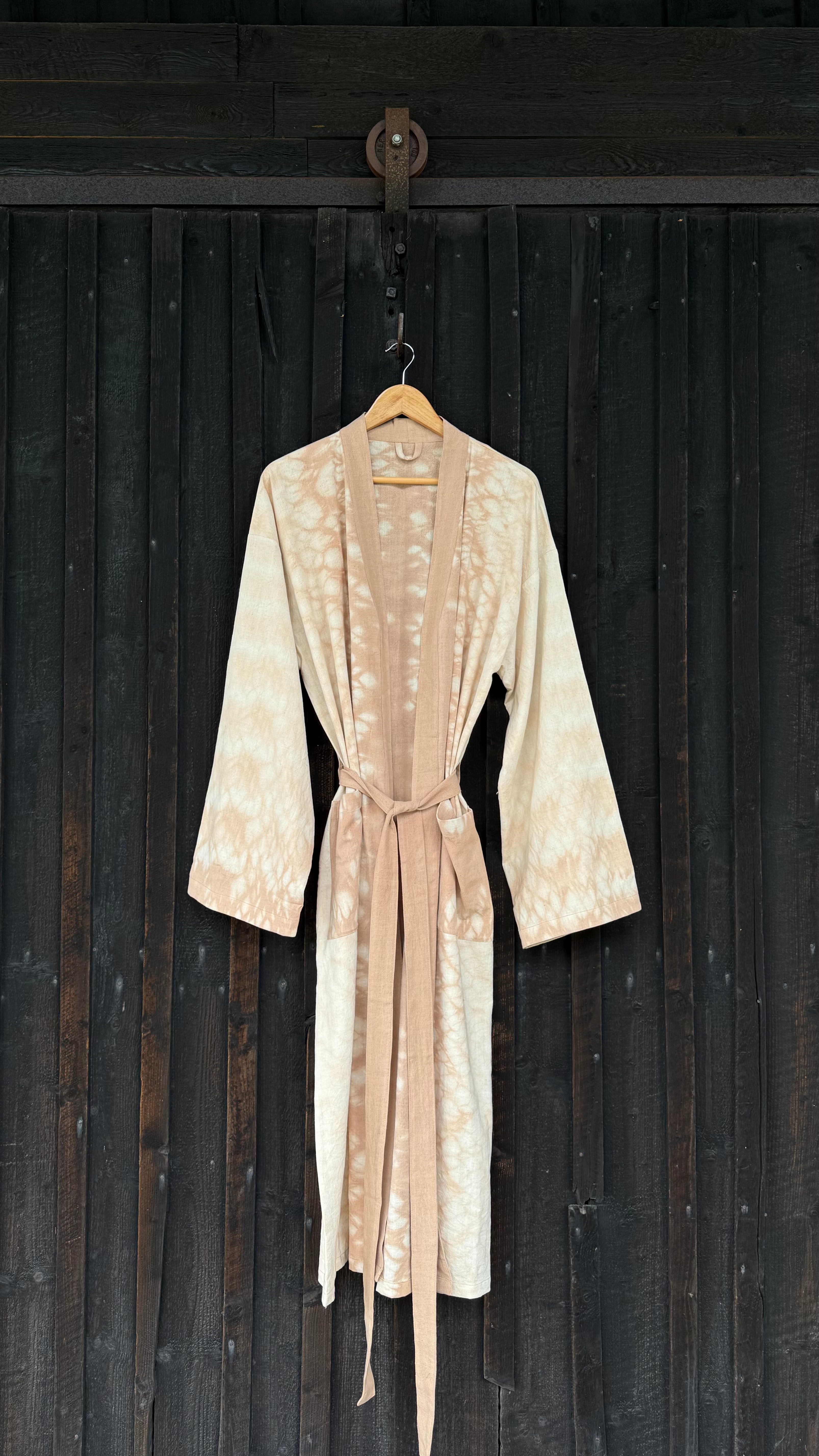Botanically-Dyed Handmade Cotton Robe | Madder