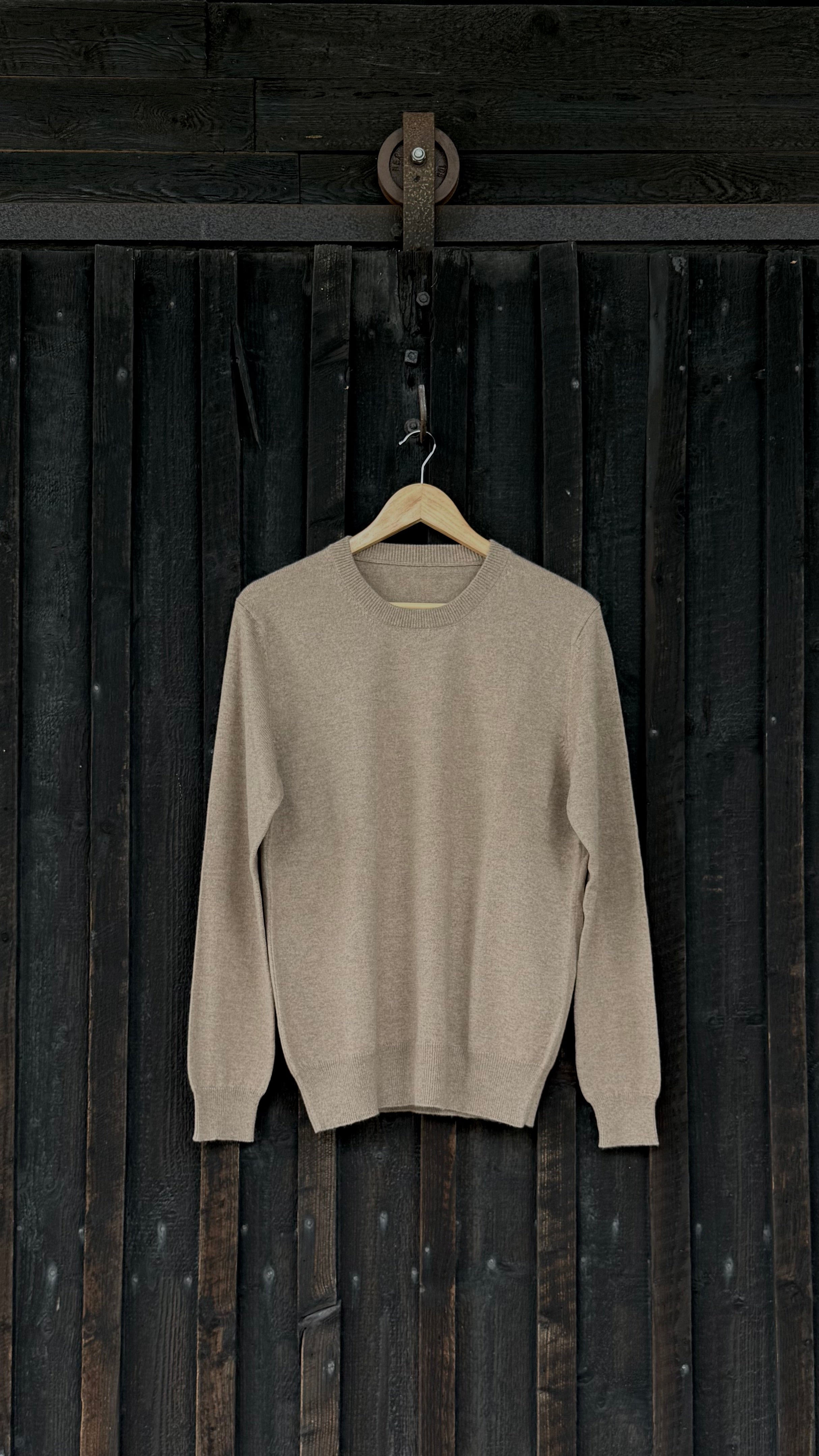 Botanically-Dyed Handknit Cashmere Crewneck Sweater | Calendula