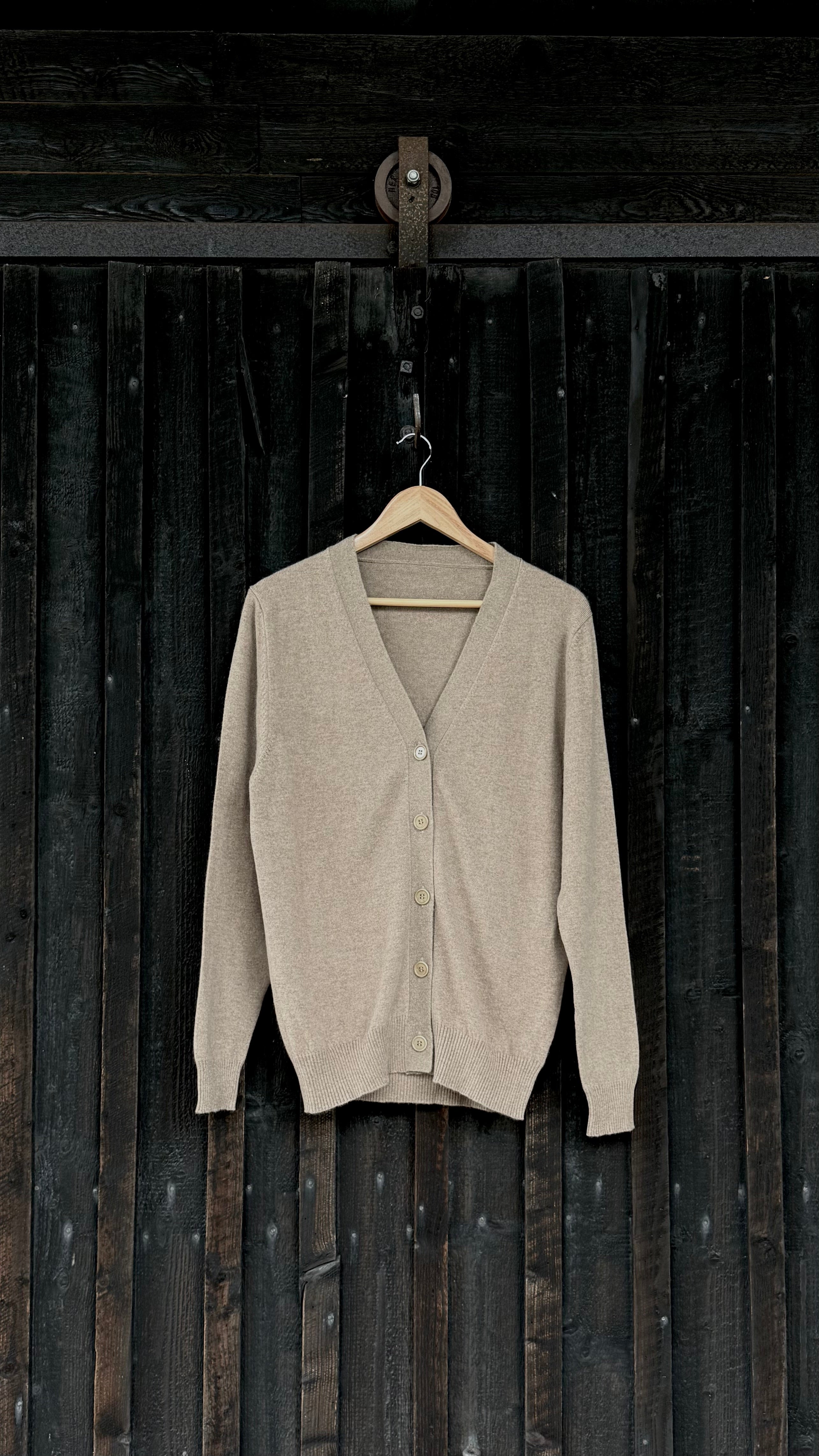 Botanically-Dyed Handknit Cashmere Cardigan | Calendula