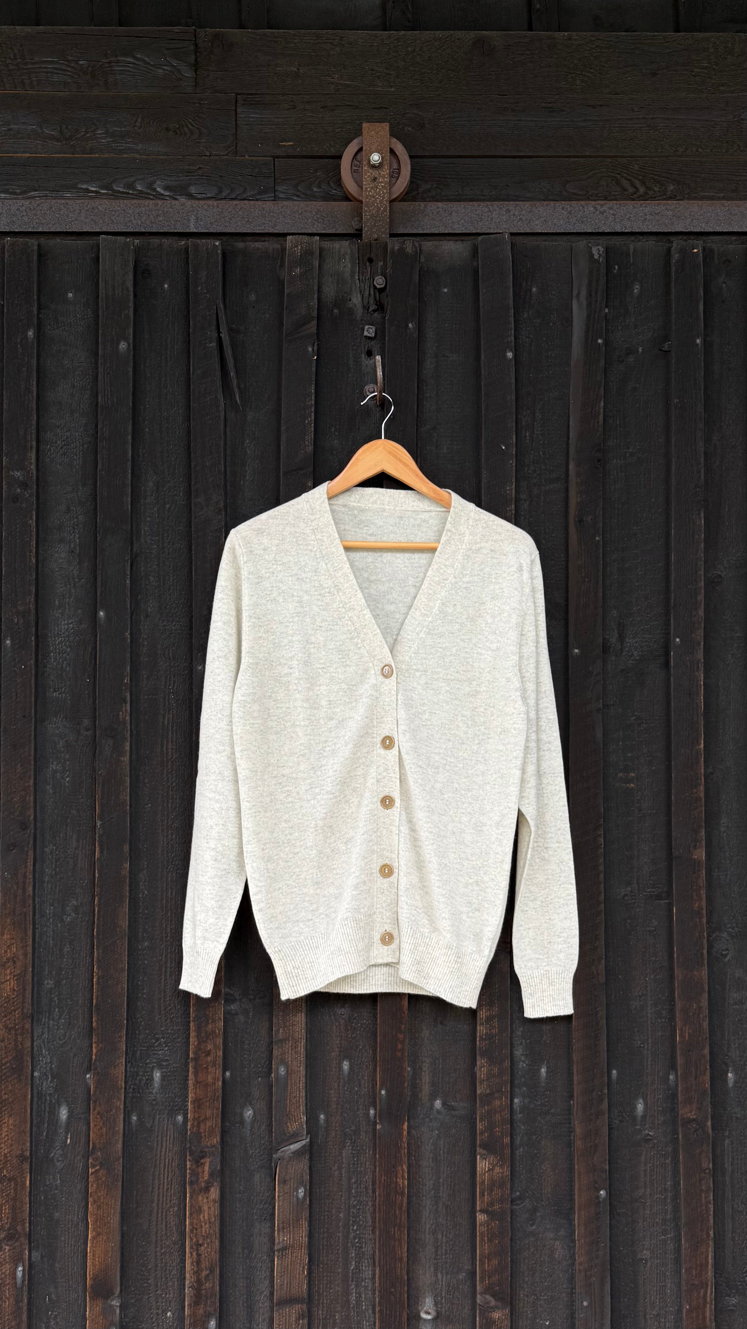 Botanically-Dyed Handknit Cashmere Cardigan | Kalmia