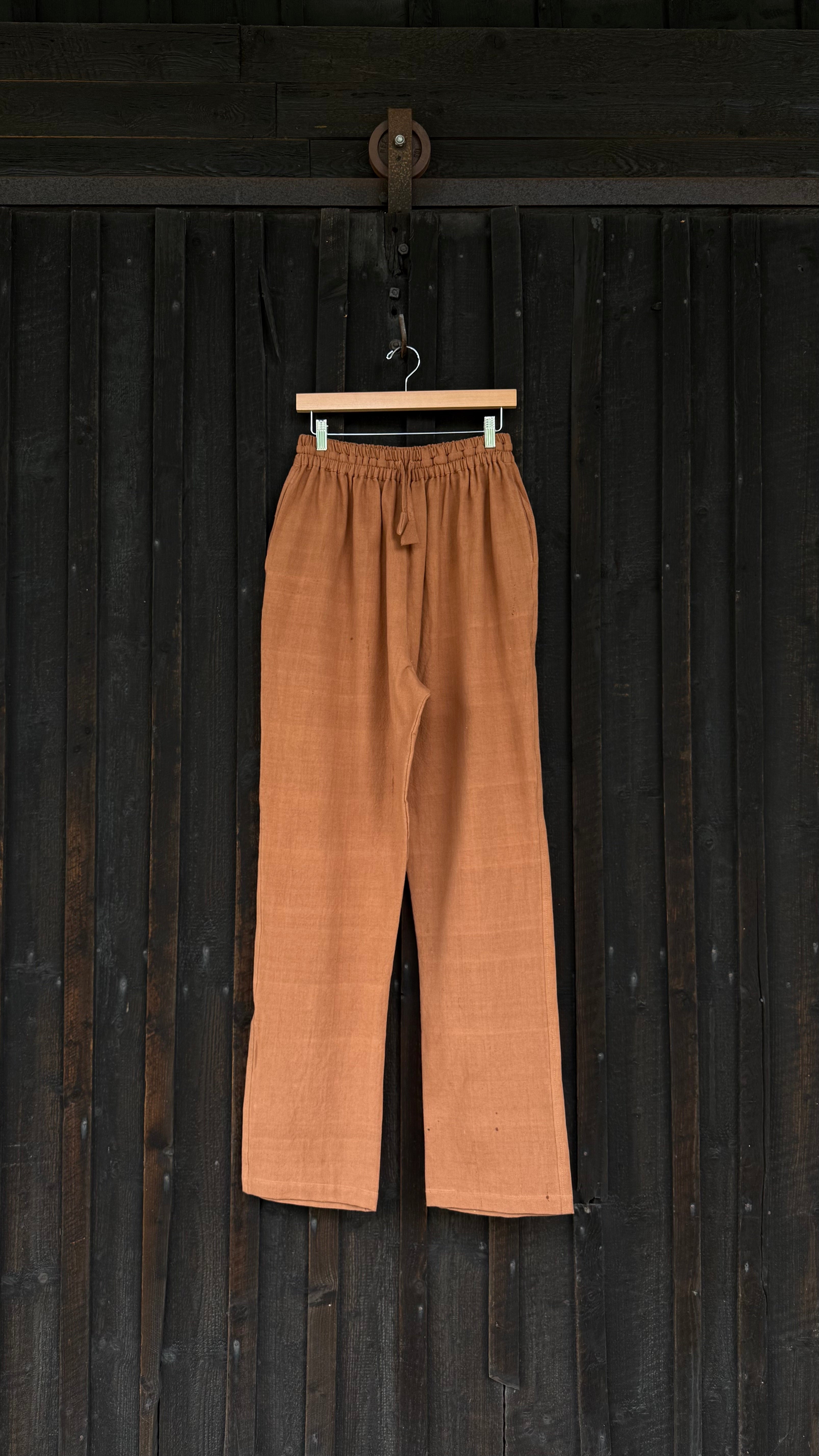 Botanically-Dyed Handmade Cotton Pant | Catechu