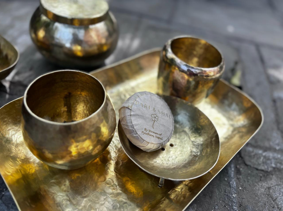Brass Countertop Set
