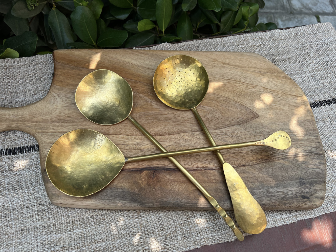 Brass Serveware Set | Seva