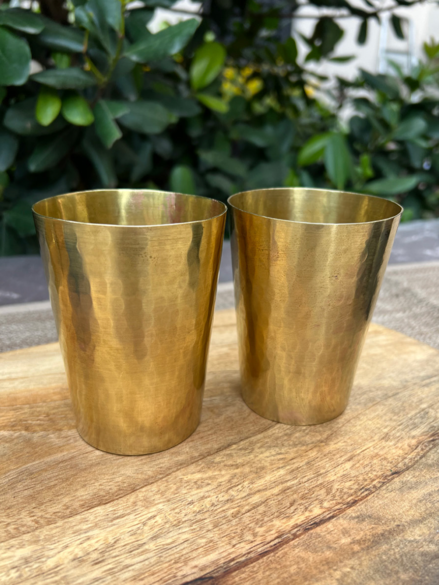 Brass Drinkware Set | Tumbler