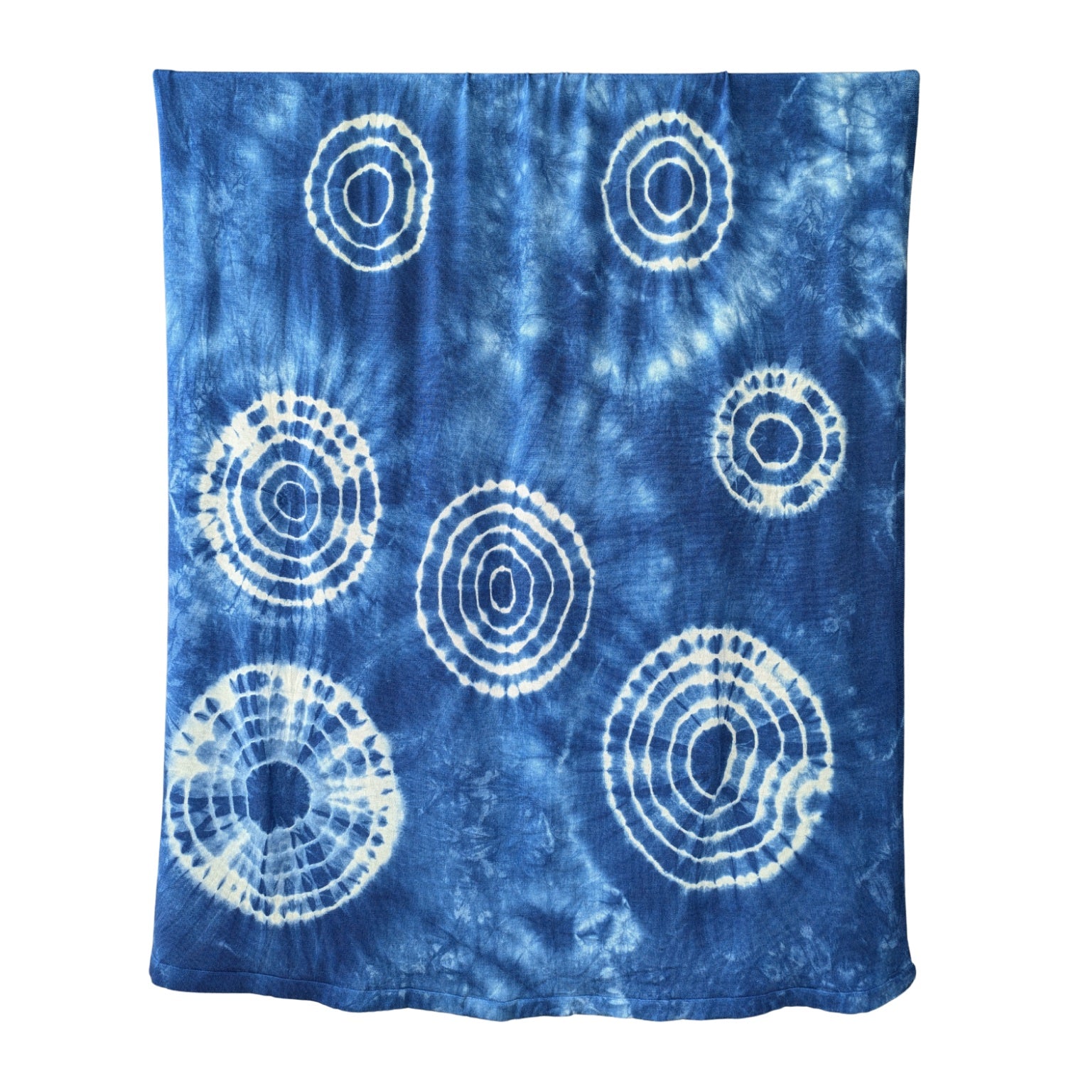 Merino Wool Blanket | Indigo Shibori